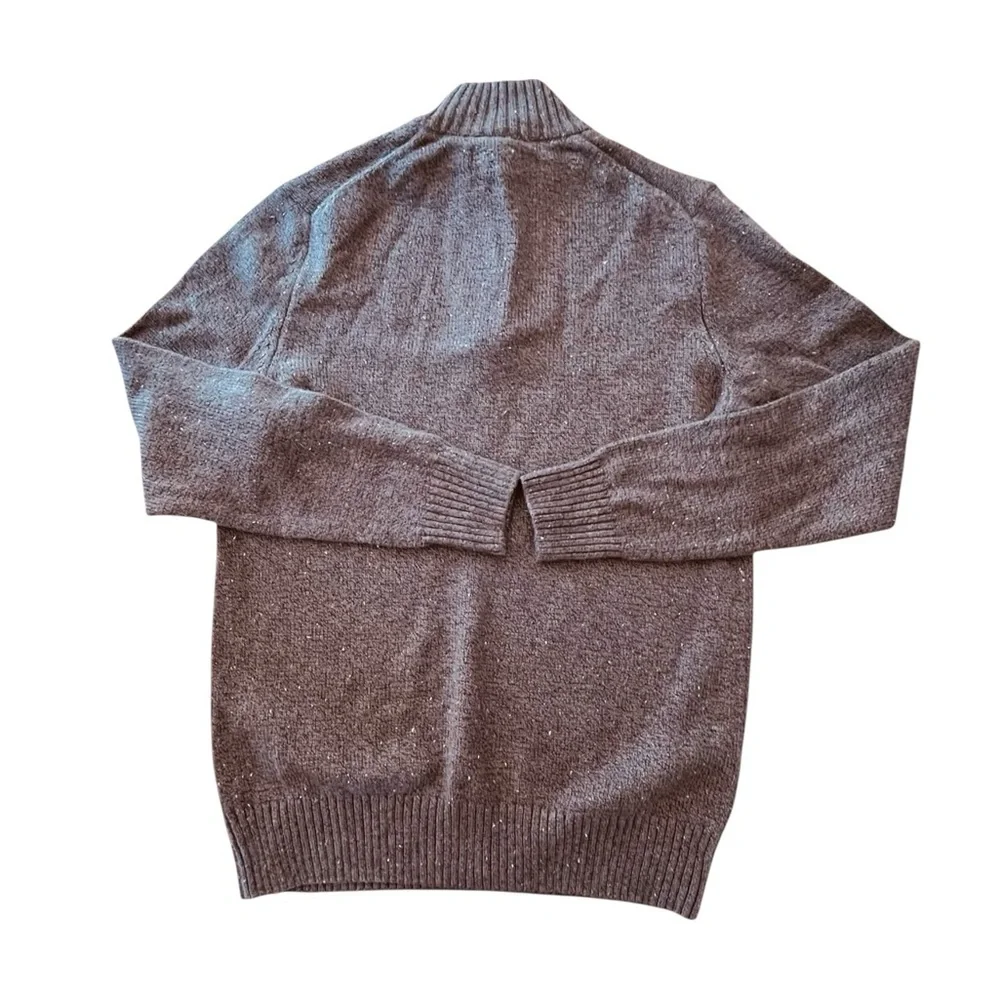 Men's Sonoma Brown Half-Zip Sweater Size L